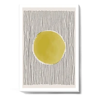 Minimal Geometric Lines and Circle IX  Canvas Wall Art Print