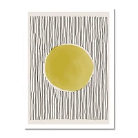 Minimal Geometric Lines and Circle IX  Canvas Wall Art Print
