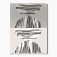 Minimal Geometric Lines and Circle IX  Wall Art