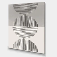 Minimal Geometric Lines and Circle IX  Wall Art