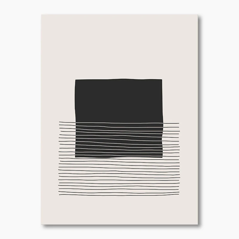 Toile « Minimal Geometric Lines and Squares VIII »