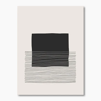 Minimal Geometric Lines and Squares VIII  Wall Art