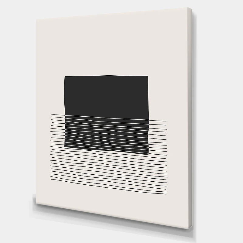Minimal Geometric Lines and Squares VIII  Wall Art