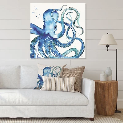 Blue Deep Sea VIII Canvas Wall Art