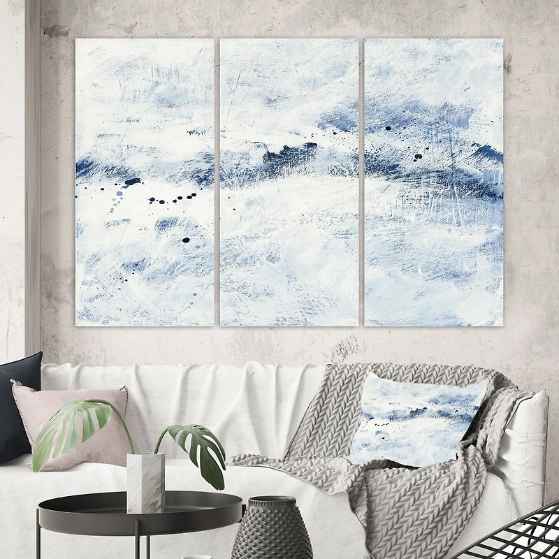 Toile « Blue Wipe Out » - 3 panneaux