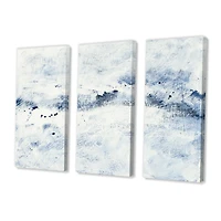 Toile « Blue Wipe Out » - 3 panneaux