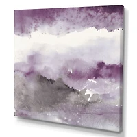 Midnight at the Lake III Amethyst and Grey  Wall Art