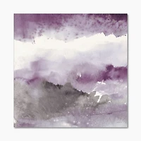 Midnight at the Lake III Amethyst and Grey  Wall Art