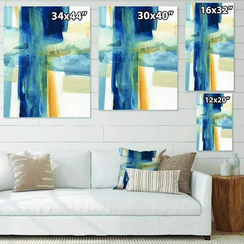 Indigo Panel VI  Canvas Artwork