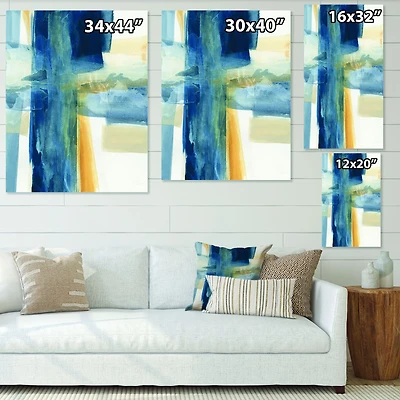 Indigo Panel VI  Canvas Artwork