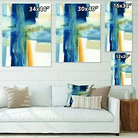 Indigo Panel VI  Canvas Artwork