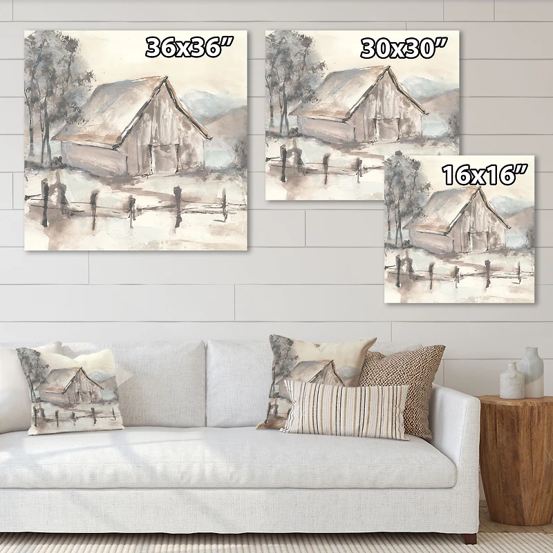 Farmhouse Barn Grey VII  Canvas