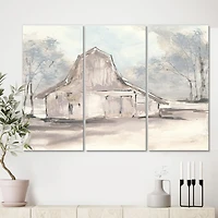 Farmhouse Barn Grey VI  Canvas Wall Art