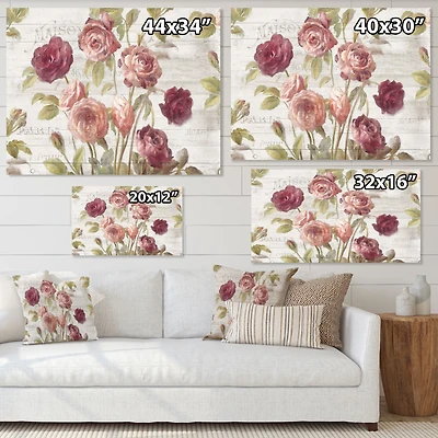 French Roses I Canvas Wall Art