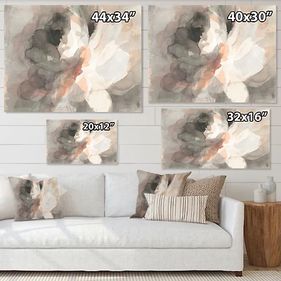 PinkToile  « Abstract Peony Grey »