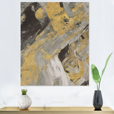 Toile « Marble Gold and Black »