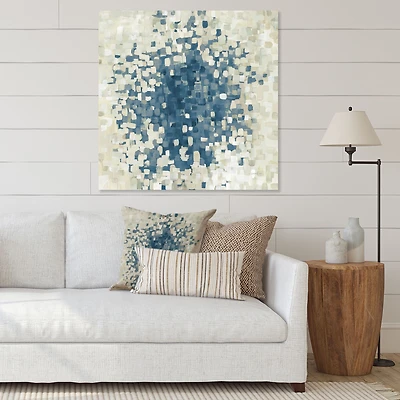 Geometric Blue Spots Wall Art