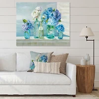 Coastl Flowers Bouquets  Canvas Art
