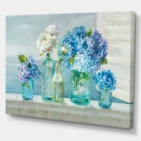 Coastl Flowers Bouquets  Canvas Art