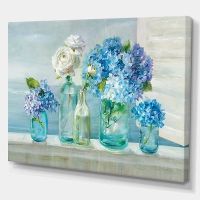 Coastl Flowers Bouquets  Canvas Art