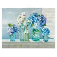 Coastl Flowers Bouquets  Canvas Art