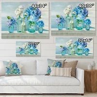 Coastl Flowers Bouquets  Canvas Art