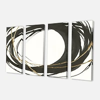 Gold Glamour Circle II  Canvas Wall Art