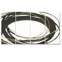 Gold Glamour Circle II  Canvas Wall Art