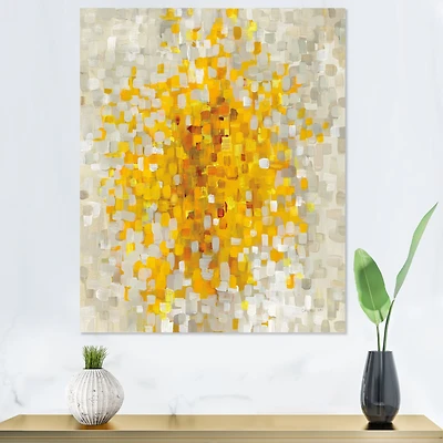 Toile  « Glam Yellow Explosion Blocks »