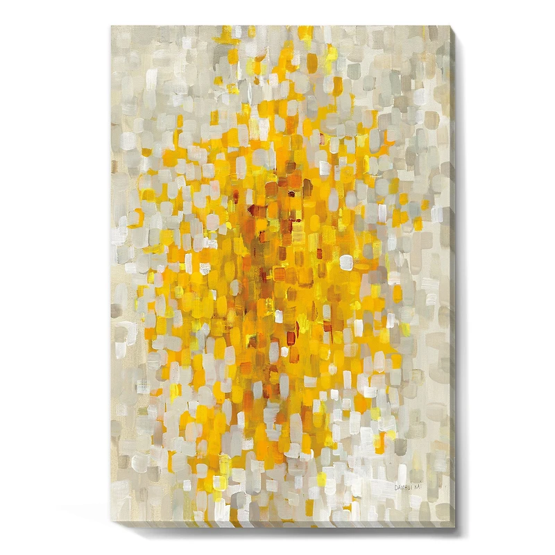 Glam Yellow Explosion Blocks  Canvas