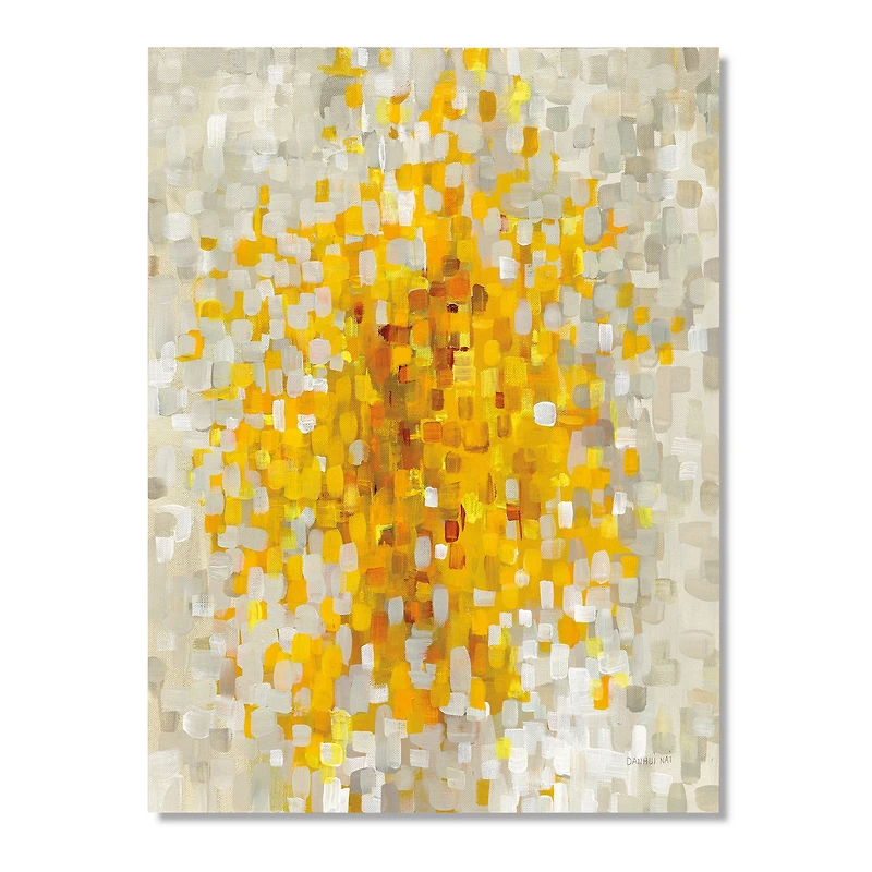 Glam Yellow Explosion Blocks Canvas