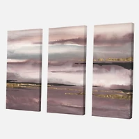 Purple Glam Storm IV  Canvas Wall Art