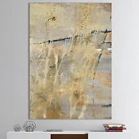 Geometric Cream Block II  Wall Art