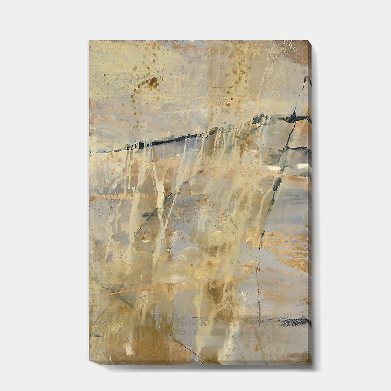 Geometric Cream Block II  Wall Art
