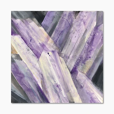 Geometric Purple Glacier  Wall Art