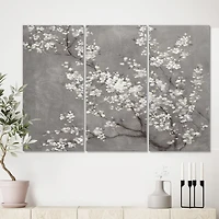 White Cherry Blossoms II Canvas Wall Art Print
