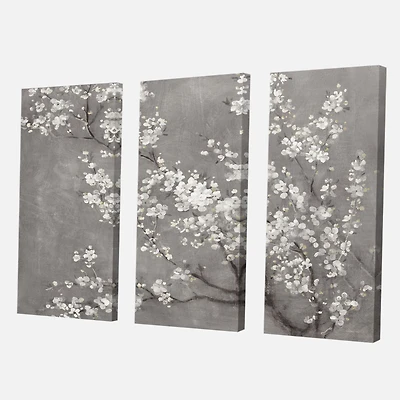 White Cherry Blossoms II Canvas Wall Art Print