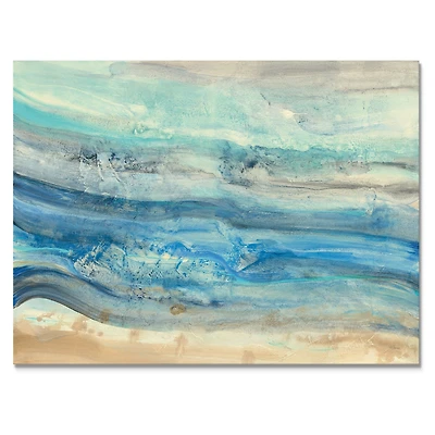 Ocean Mineral Waves  Canvas Art