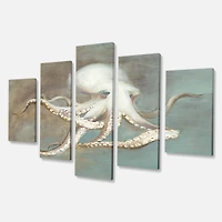 Octopus Treasures from the Sea  Canvas Wall Art