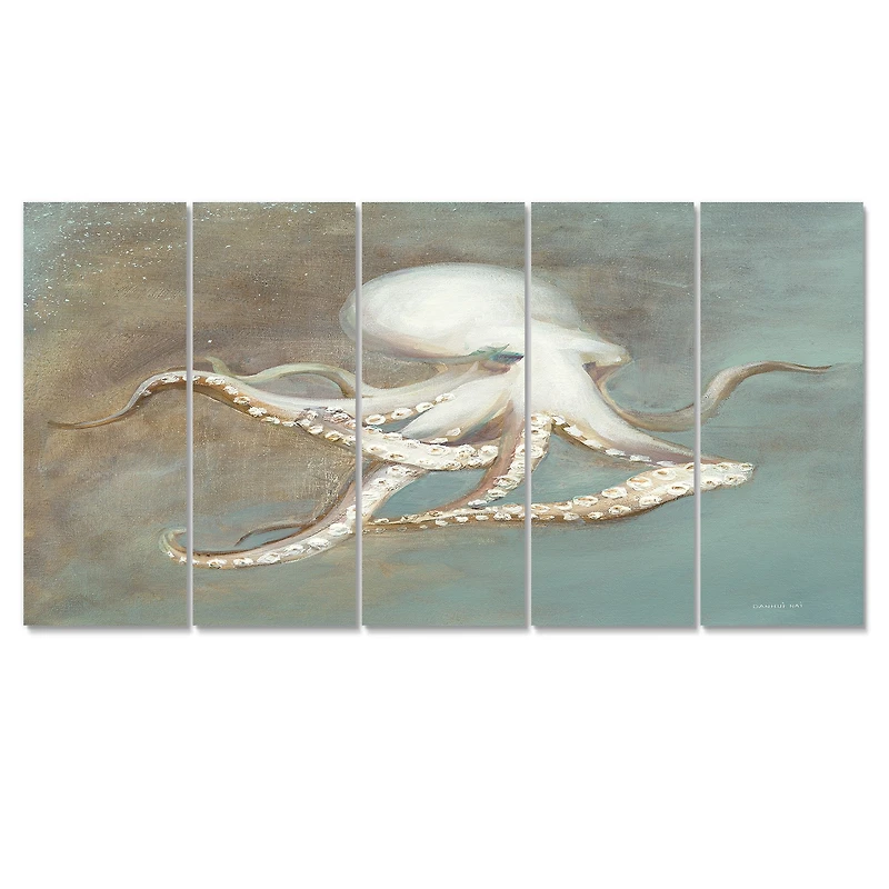 Octopus Treasures from the Sea  Canvas Wall Art