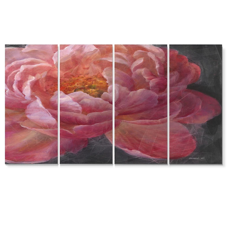 Vivid Pink Peonies I Canvas Wall Art
