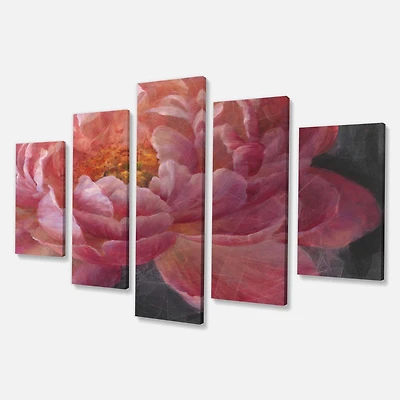 Vivid Pink Peonies I Canvas Wall Art Panels
