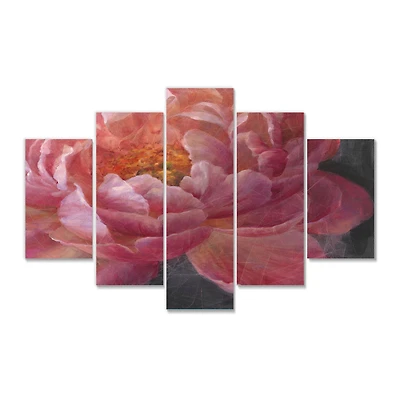 Vivid Pink Peonies I Canvas Wall Art Panels