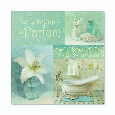 Bathroom Lily Parfum Bath Story Canvas Wall Art
