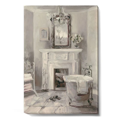 French Bathroom Vintage I  Canvas Wall Art