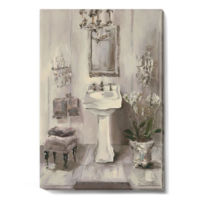 French Bathroom Vintage II  Canvas