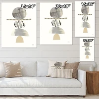 Geometric Balance Neutral I  Wall Art
