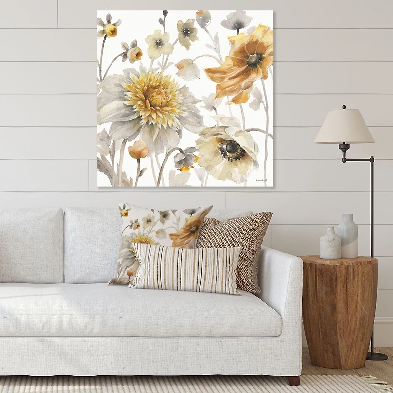 Fields of Gold Watercolor Flower VI  Wall Art