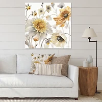 Fields of Gold Watercolor Flower VI  Wall Art