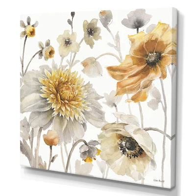Fields of Gold Watercolor Flower VI  Wall Art